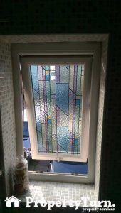 handyman-stained-Fake stained glass installation