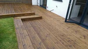 Washed and oiled decking in Reading