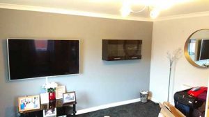 TV and Media cabinet mounted in Basingstoke